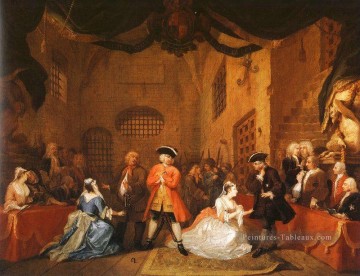 L’opéra des mendiants 5 William Hogarth Peinture à l'huile